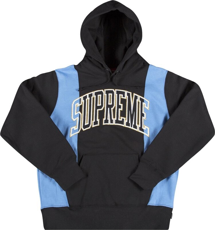 

Толстовка Supreme Paneled Arc Hooded Sweatshirt 'Black', черный