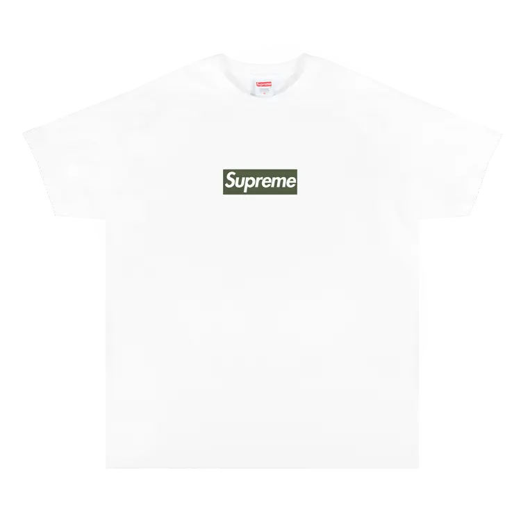 

Футболка Supreme Berlin Box Logo Tee 'White', белый