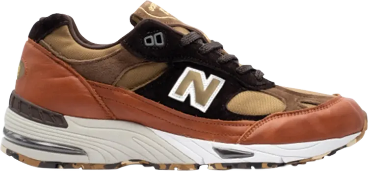 

Кроссовки New Balance 991 Made in England 'Camo Pack', коричневый