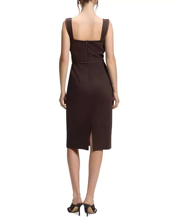 Женское платье Drapera Jersey Dress Boss, темно-коричневый — фото 2
