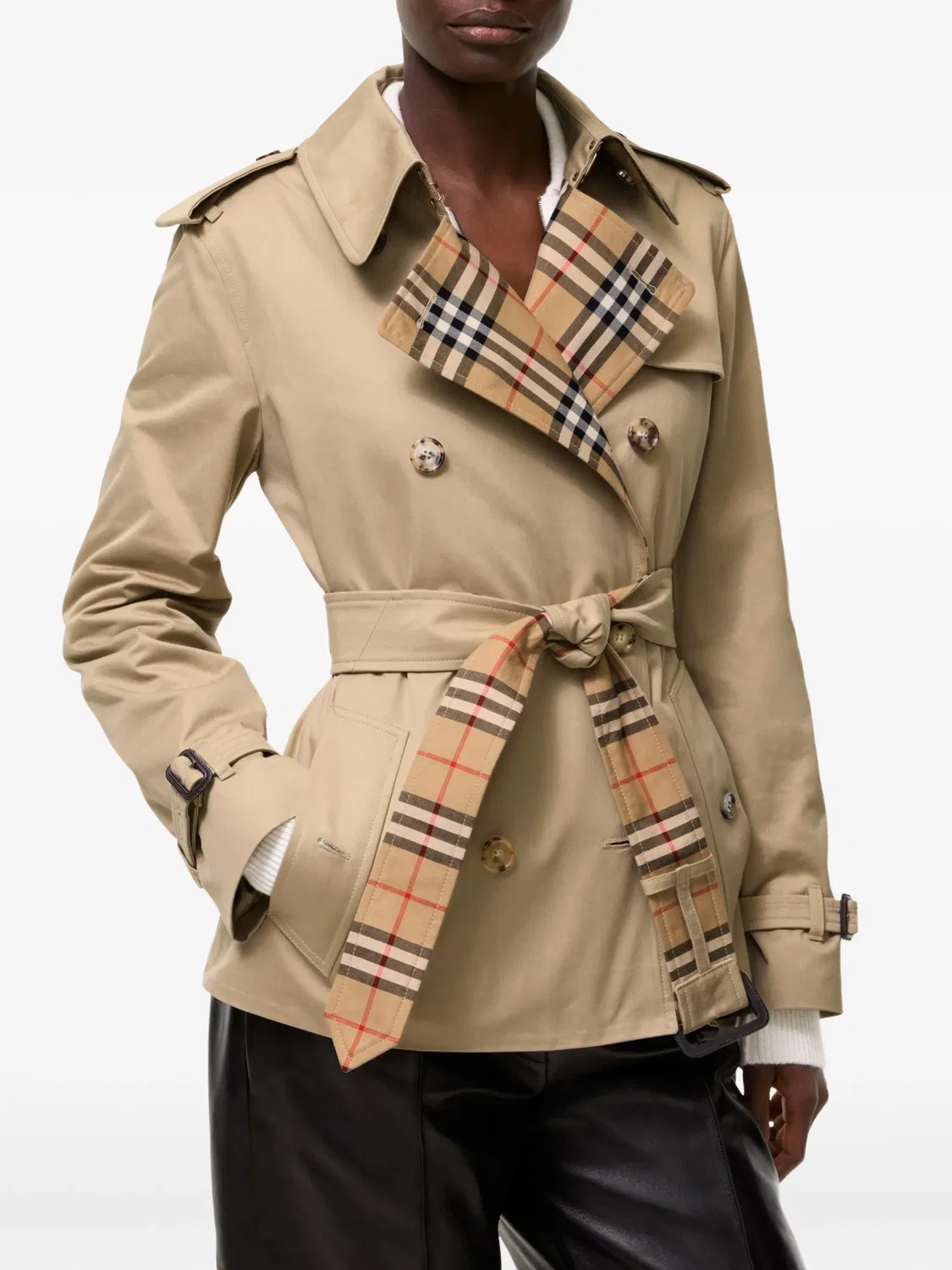 Тренч Lakefield Burberry, нейтральные цвета — фото 4