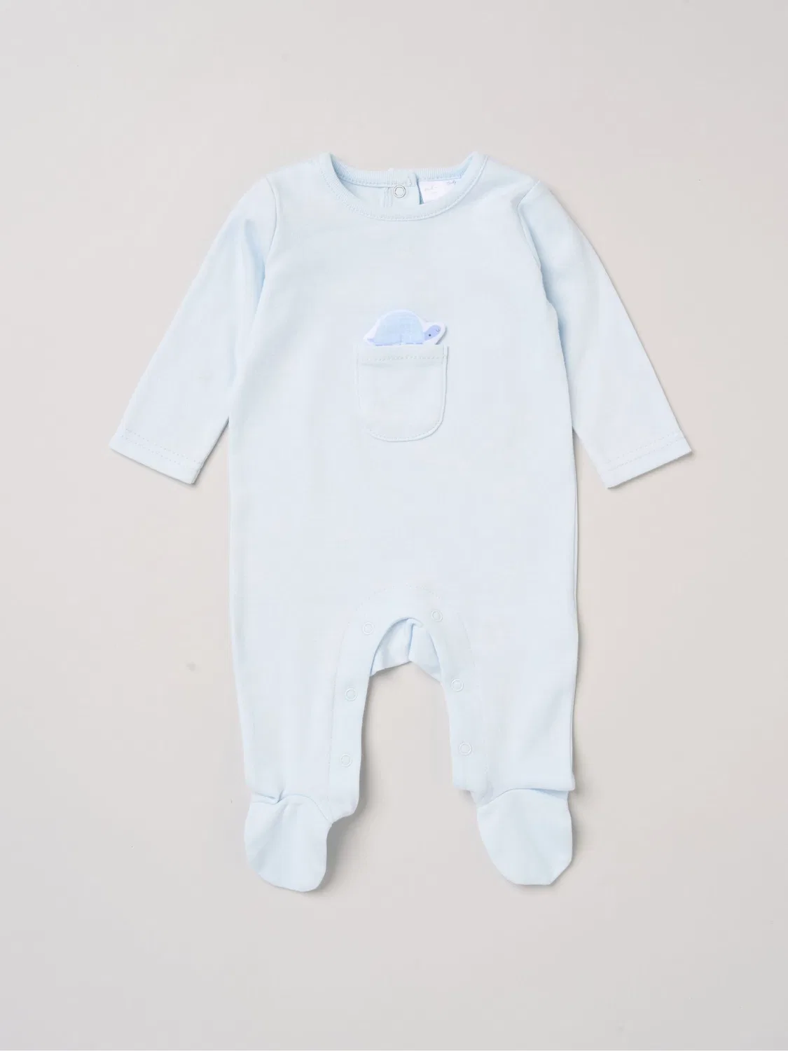 Слип с аппликацией медведь с облаком Rock-A-Bye Baby Boutique, голубой — фото 2
