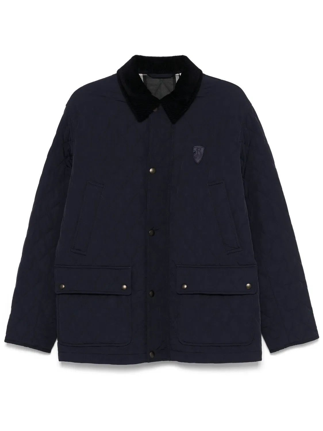 Куртка с Алмазной Квадратной Стеганкой Burberry, синий