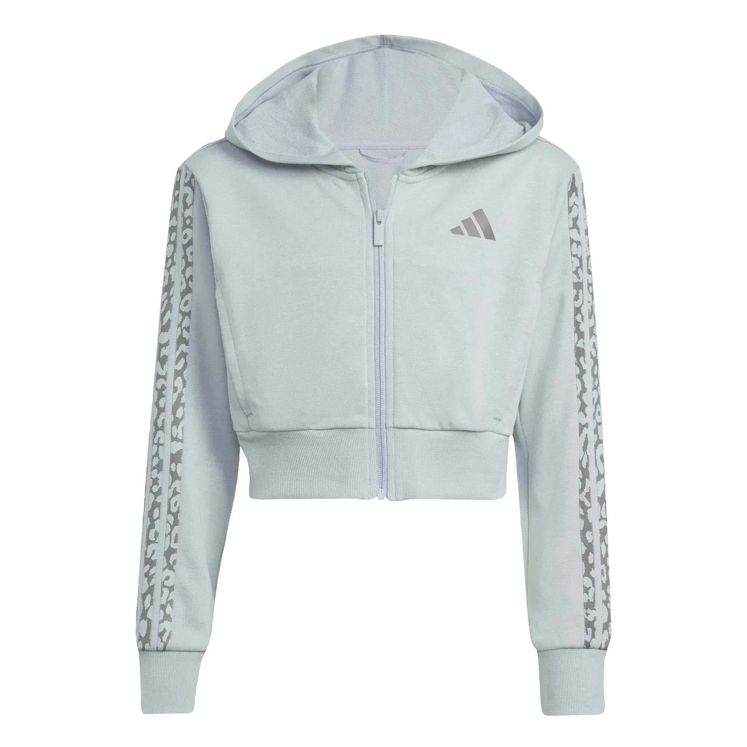 Детский свитшот с молнией и принтом Adidas Sport, Цвет Grun Hellcyan
