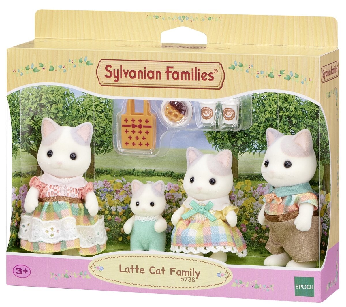 

Sylvanian Families, семейство кошек, Семья латте кошек Sylvanian Families