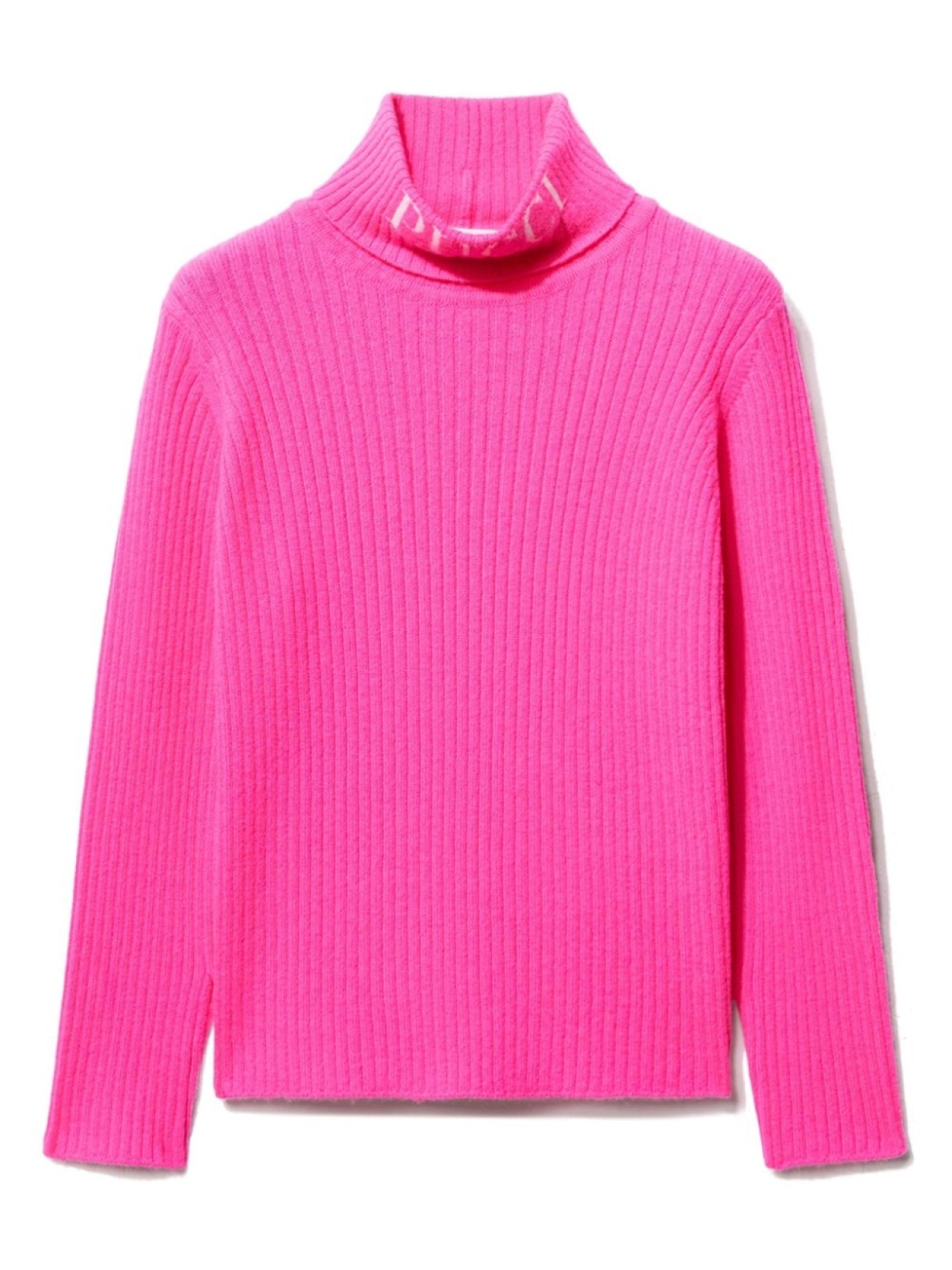 

PUCCI Junior джемпер в рубчик с логотипом, розовый