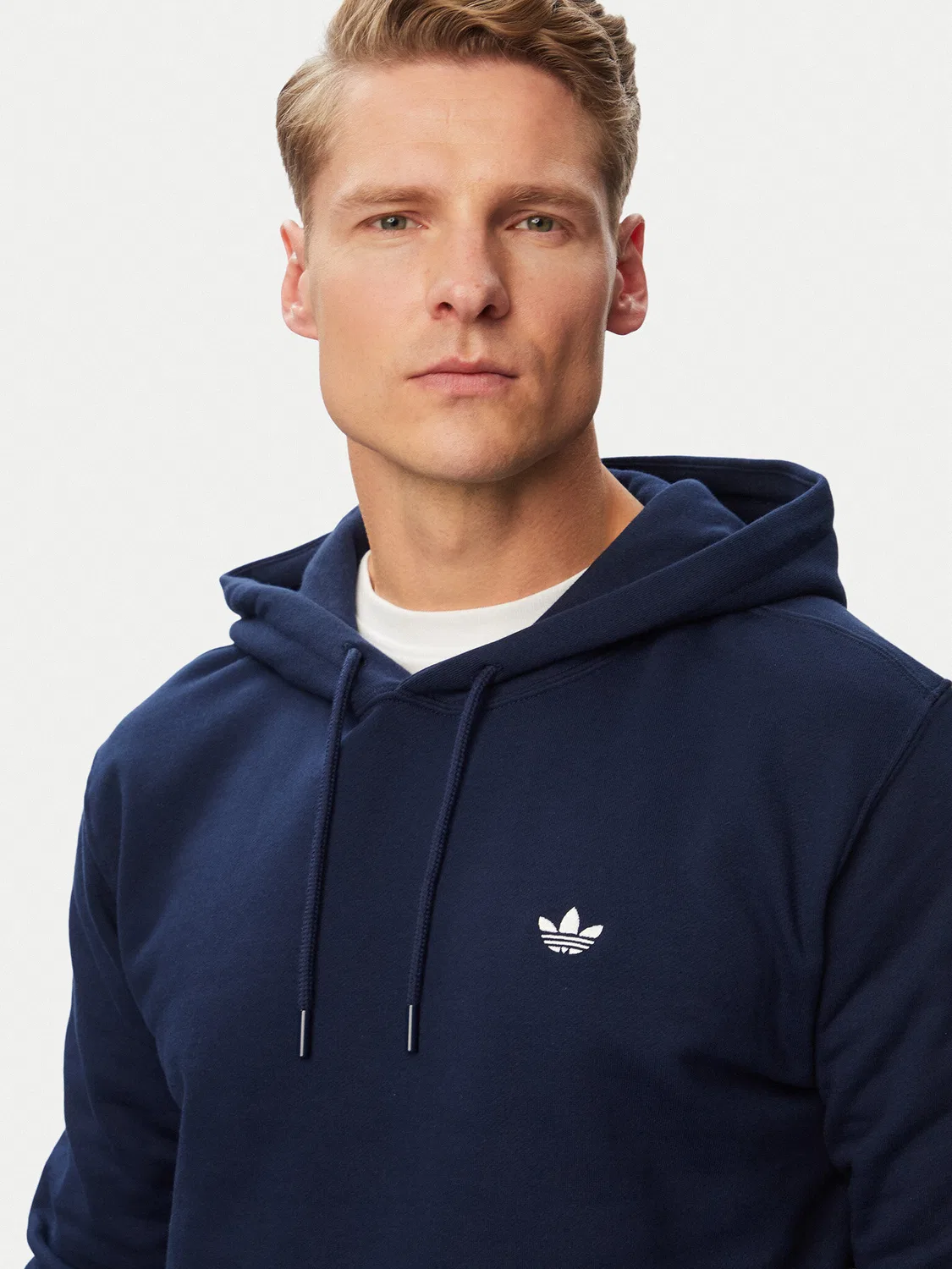 Мужская толстовка стандартного кроя Trefoil Essentials Adidas, синий — фото 4