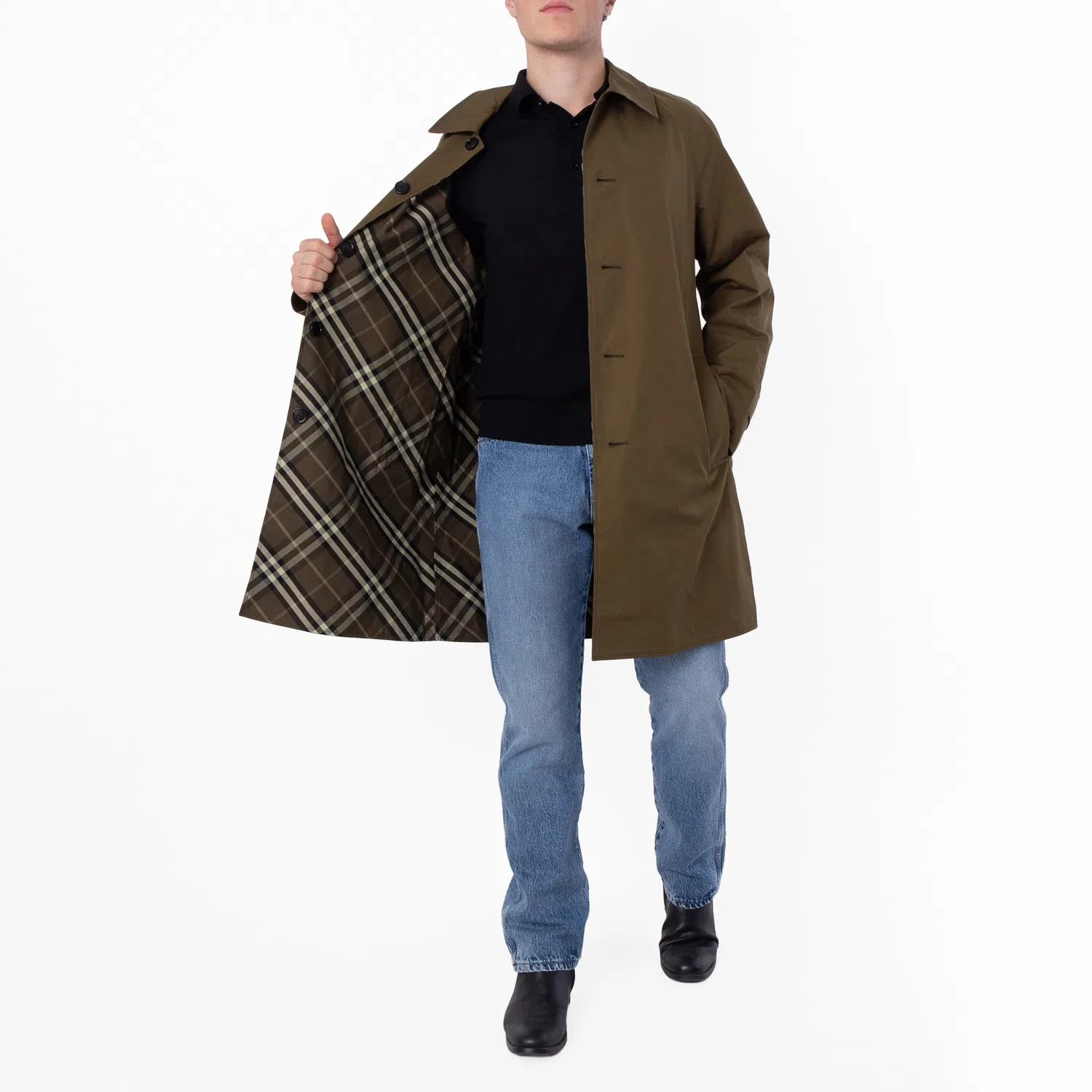 Пальто-тренч мужское двустороннее Burberry, Furrow — фото 2