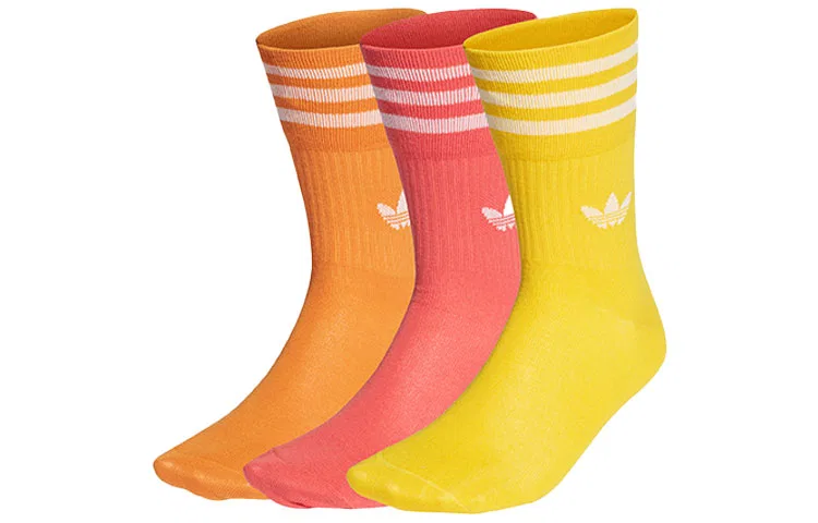 Носки Adidas Originals, набор 3 пары, Yellow