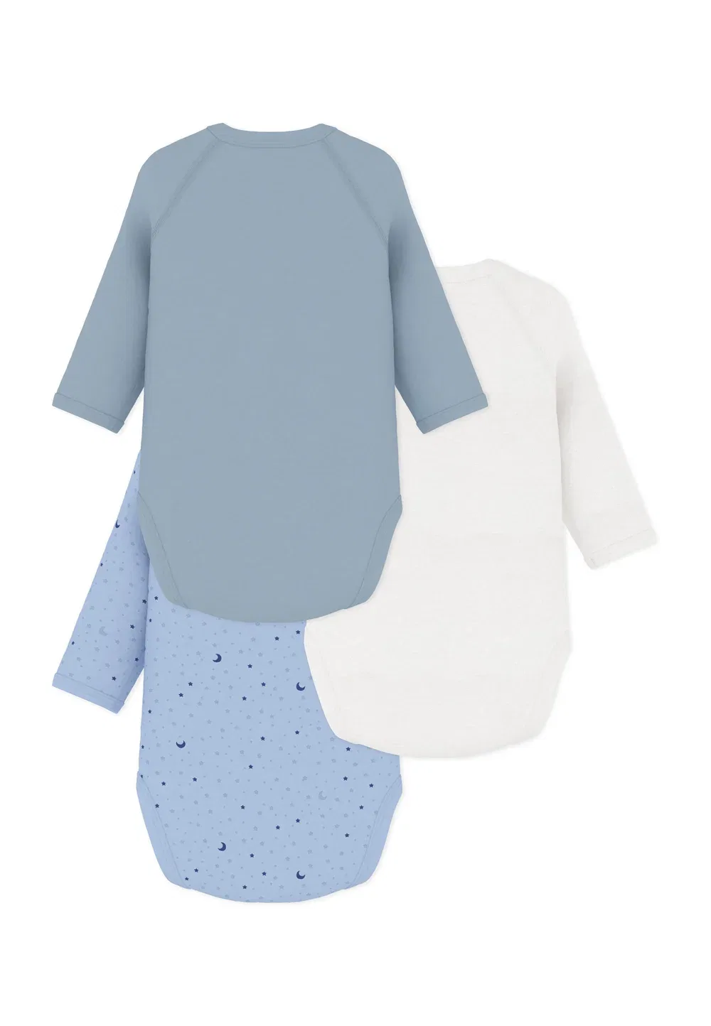 Набор из 3 штук, унисекс - для тела Petit Bateau, Blue White — фото 2