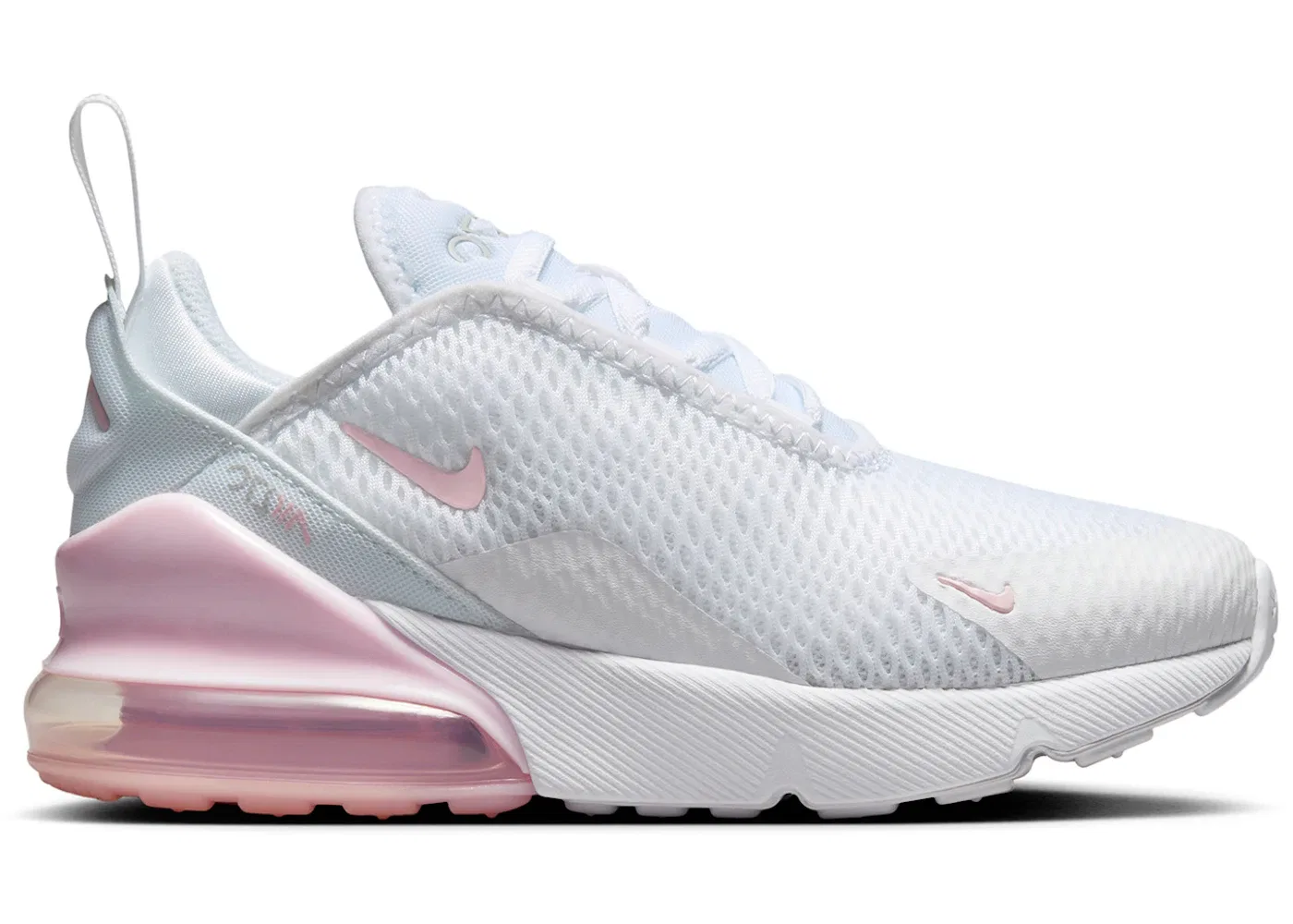Детские кроссовки Lifestyle Nike Air Max 270, White Light Smoke Grey Pink Foam