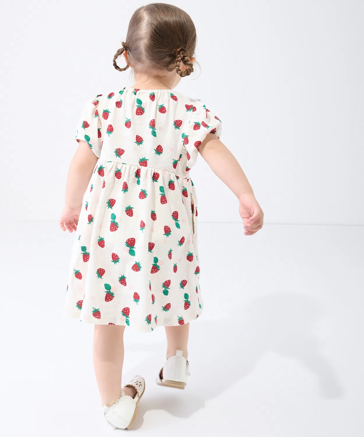 Детское платье с принтом, без рукавов, Cut Total Pattern, petit main, Blue — фото 3