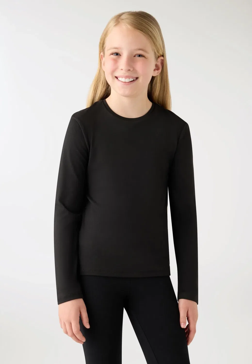 Pack 3 t-shirt a manica lunga tinta unita - long sleeved top Terranova, Grigio Chiaro Melange — фото 4