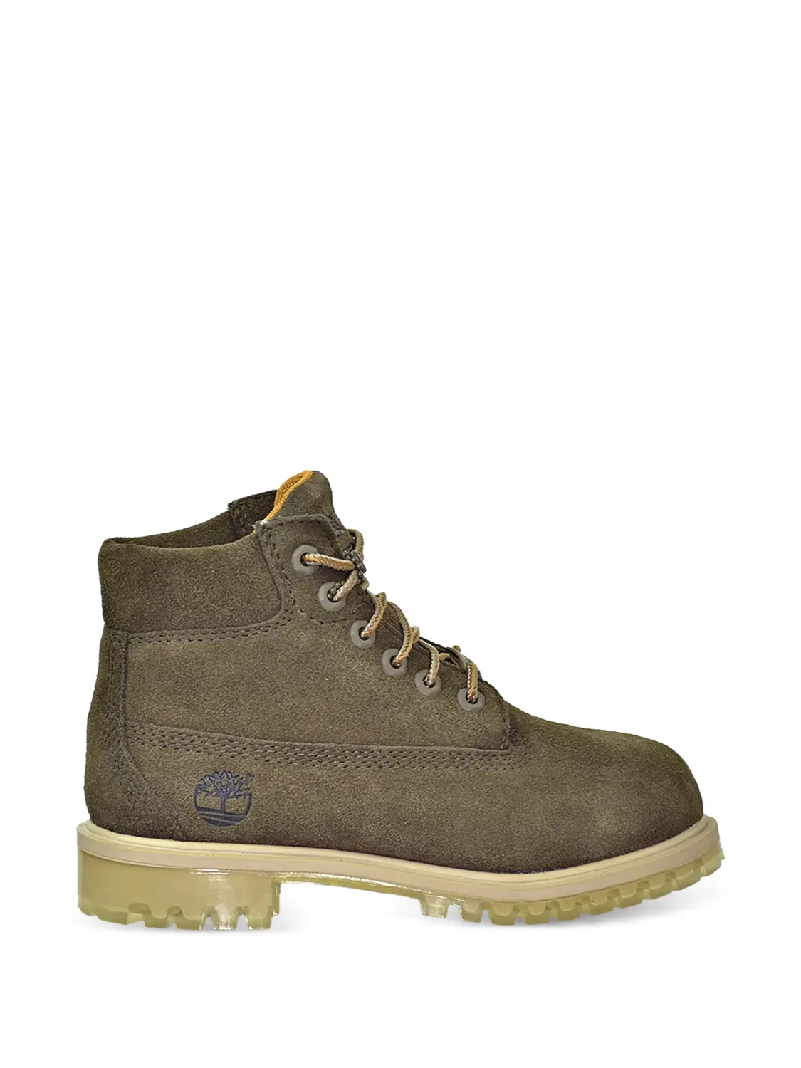 Ботинки замшевые зеленые Timberland, зеленый