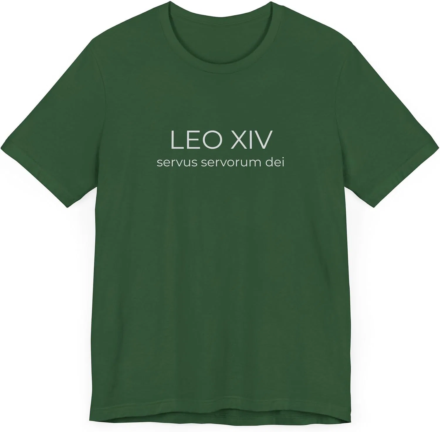 Мужская футболка с принтом Leo XIV Bella Canvas 3001, Evergreen