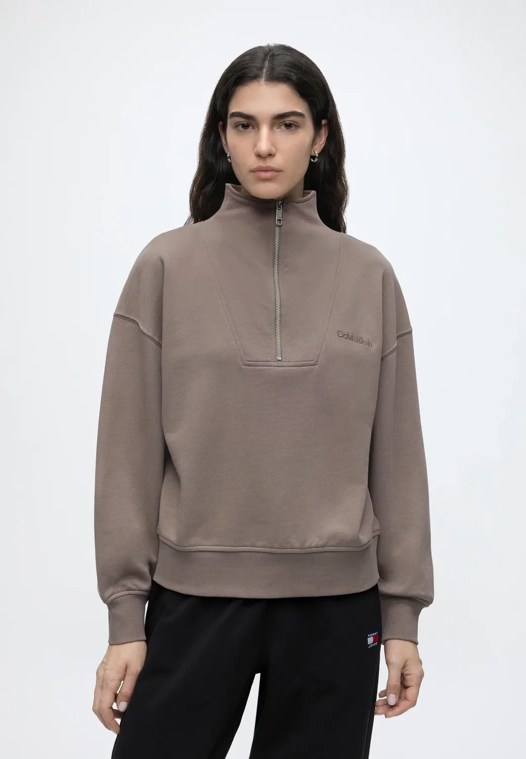 Стандартный логотип - толстовка Calvin Klein, Iron-Coloured