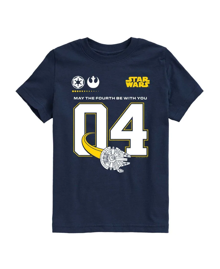 Футболка с коротким рукавом и принтом May Fourth Be With You Hybrid, Navy