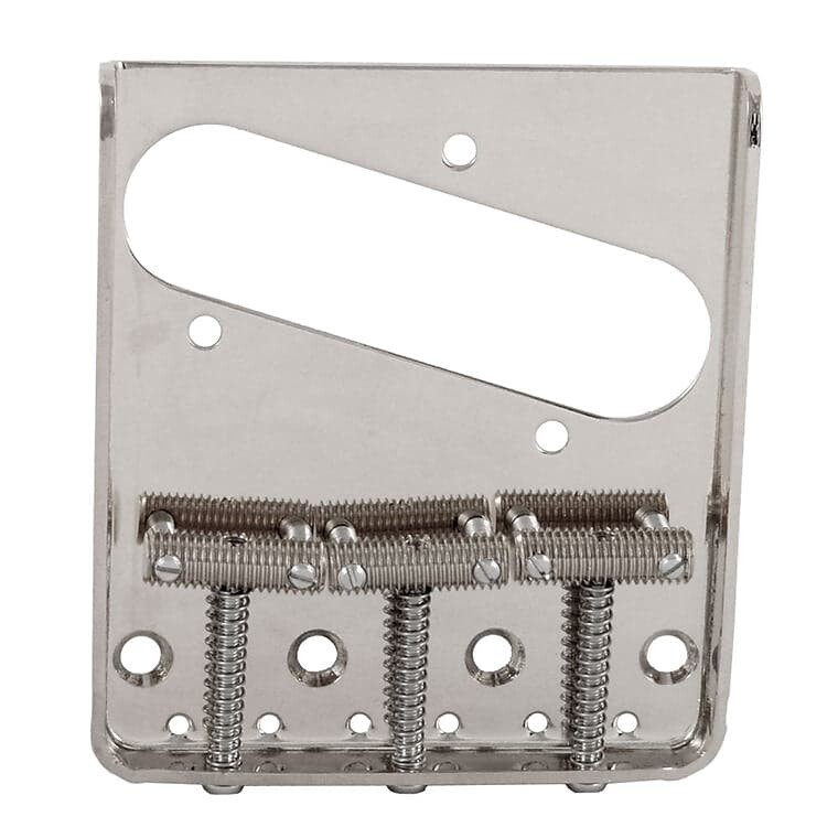 

Роликовый мост Allparts Tele 3, никель Tele 3 Roller Bridge, Nickel