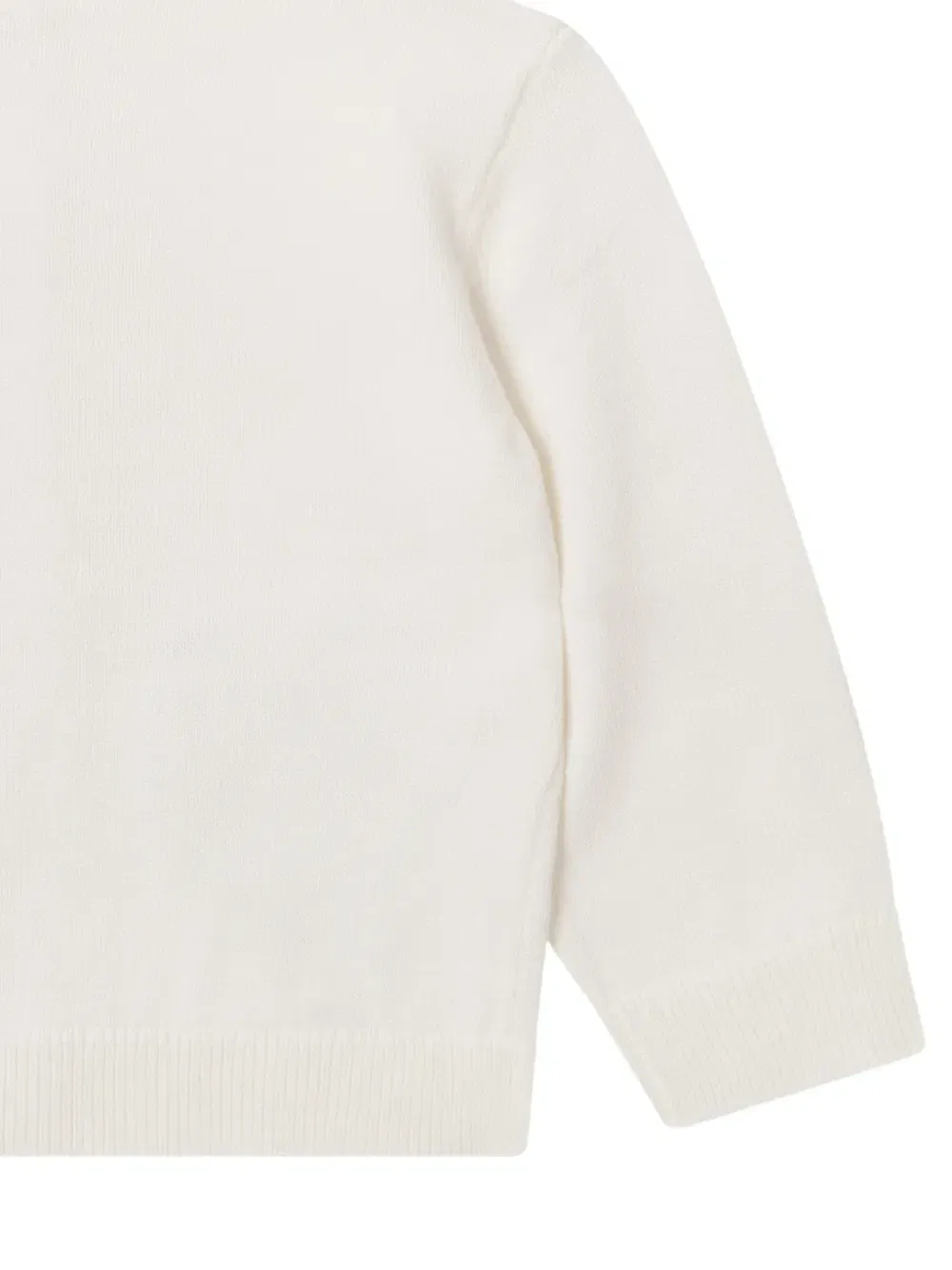 Вязаный кардиган с цветочной аппликацией Stella McCartney Kids, белый — фото 4