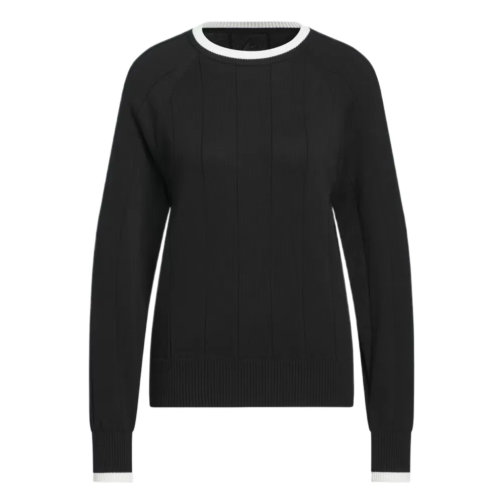 Женский свитер с круглым вырезом и прямым кроем Black Adidas, Black