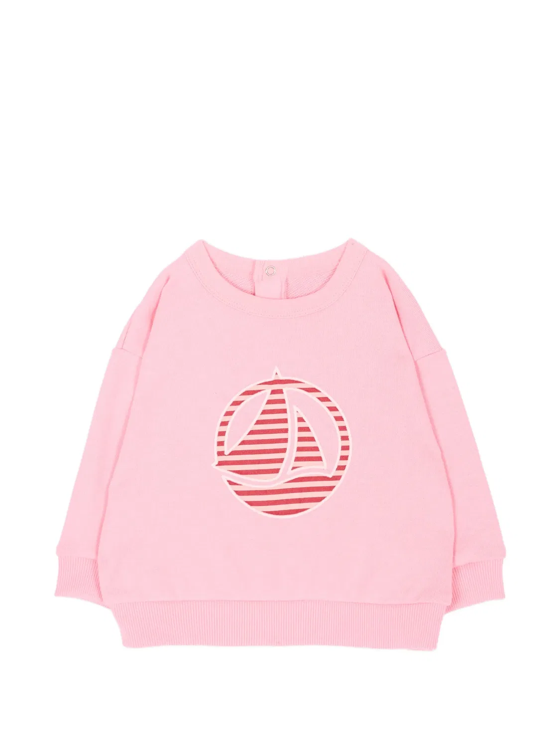 Толстовка с нашивкой логотипа Petit Bateau, розовый