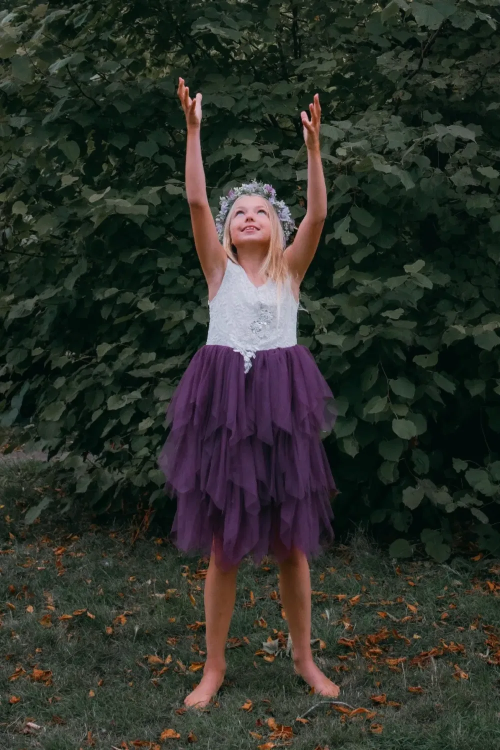 Платье-пачка Boho Dreams Uk Flower Girl Boutique, Purple