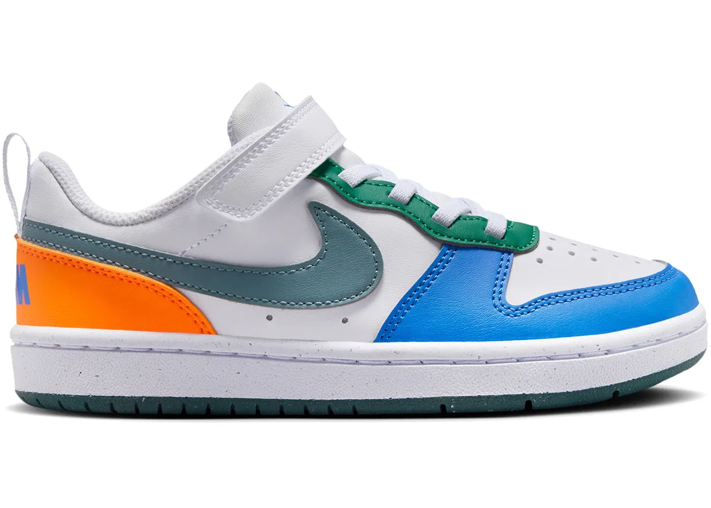 Детские кроссовки Lifestyle Nike Court Borough Low Recraft, White Malachite Blue Crystal Mineral Slate