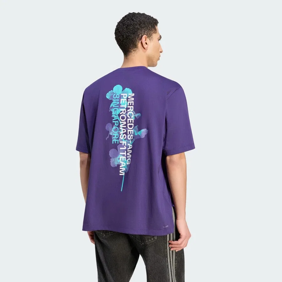 Спортивная футболка ADIDAS PERFORMANCE Performance Shirt фиолетового цвета — фото 3