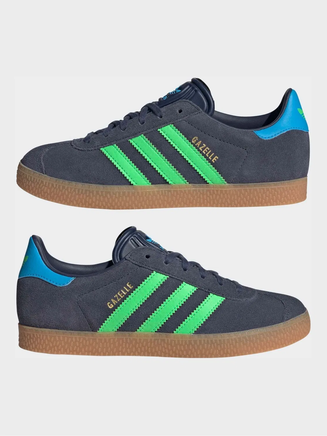 Кроссовки adidas Retropy F2 для девочек, сине-зеленые — фото 3