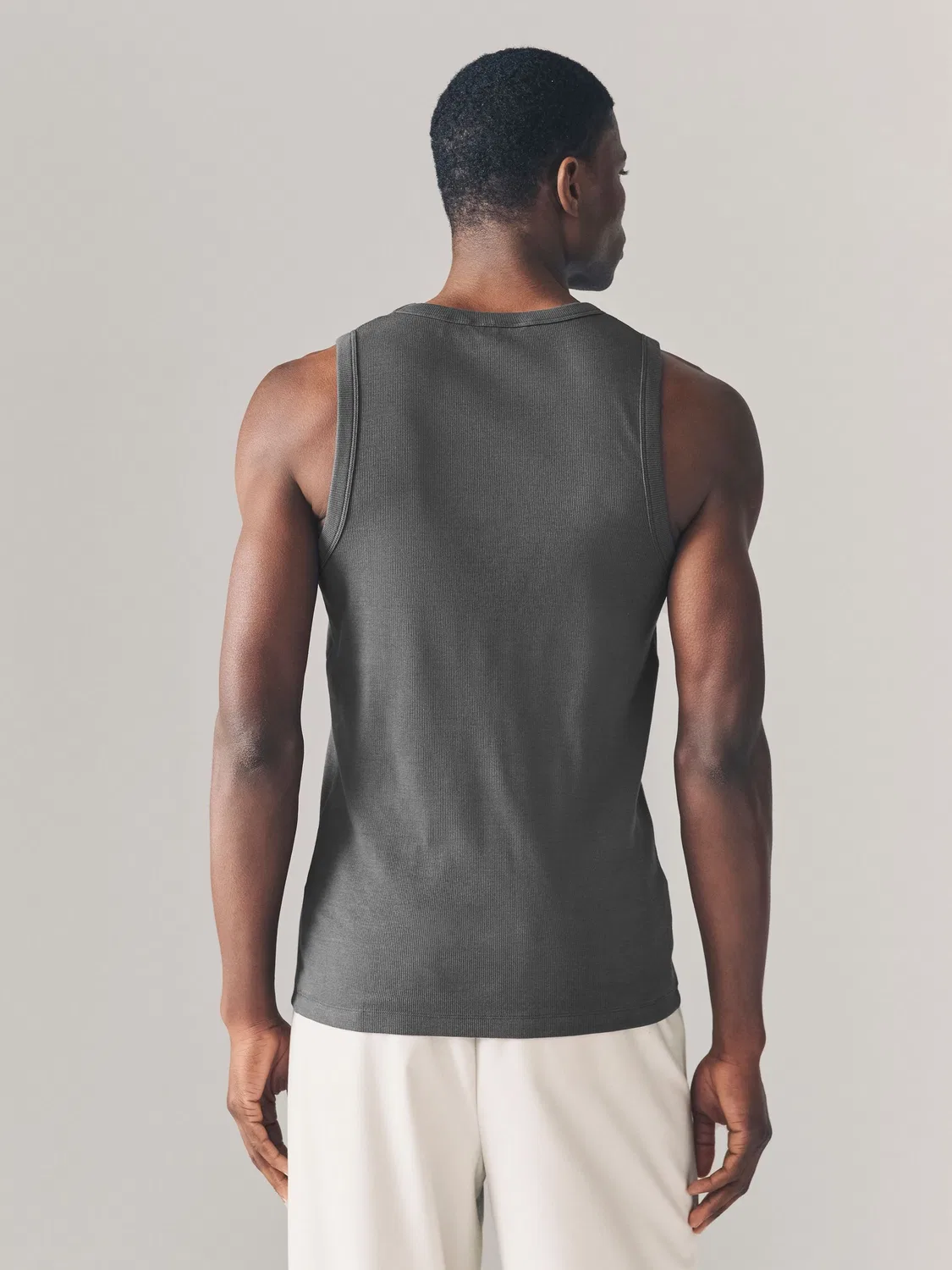 Жилет с ребристой текстурой, Slim Fit Next, серый — фото 3