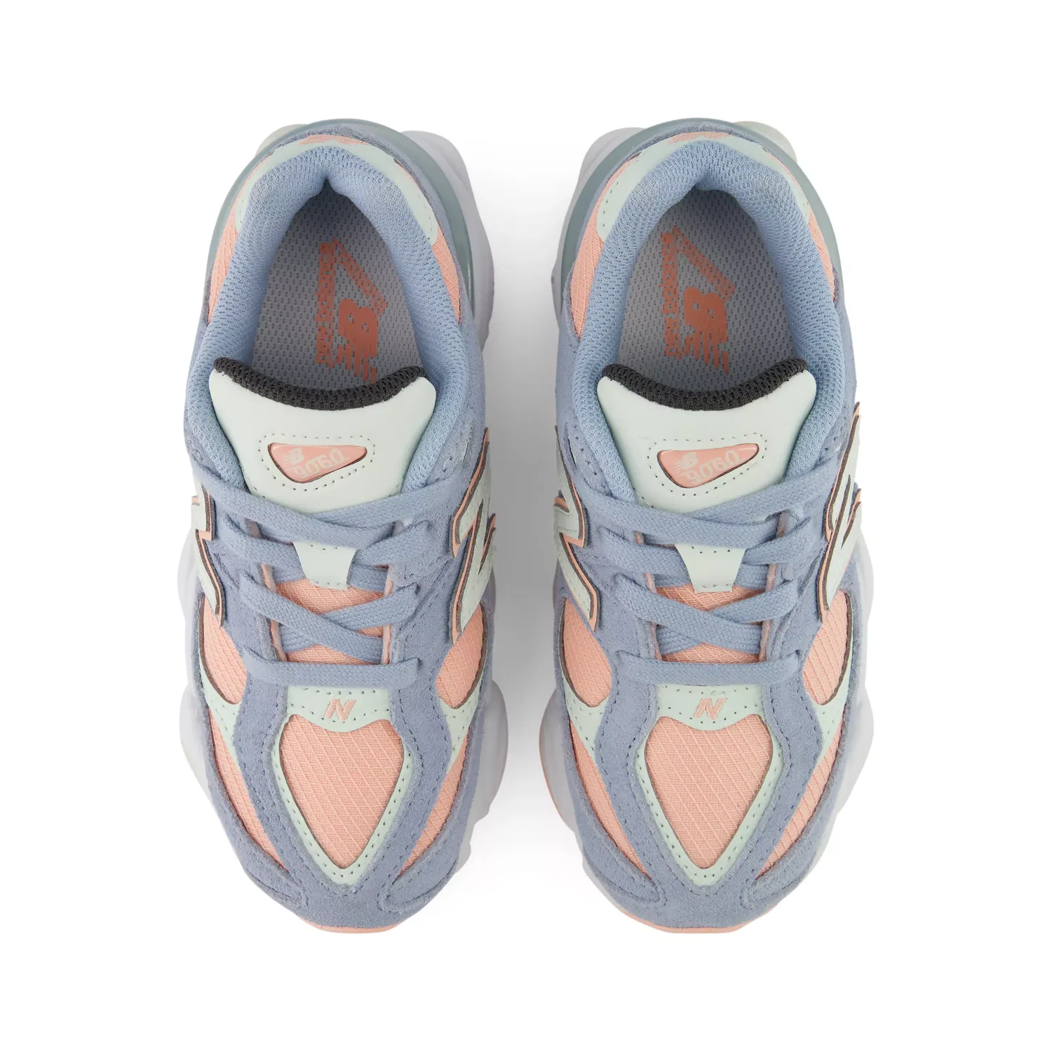 Детские кроссовки New Balance 9060 Lace, Mint Water With Light Arctic Grey — фото 4