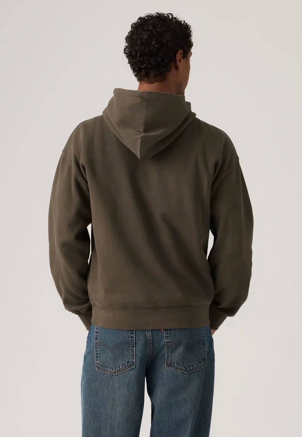 Оригинальная толстовка с капюшоном Levi'S, Garment Dye Coffee — фото 2