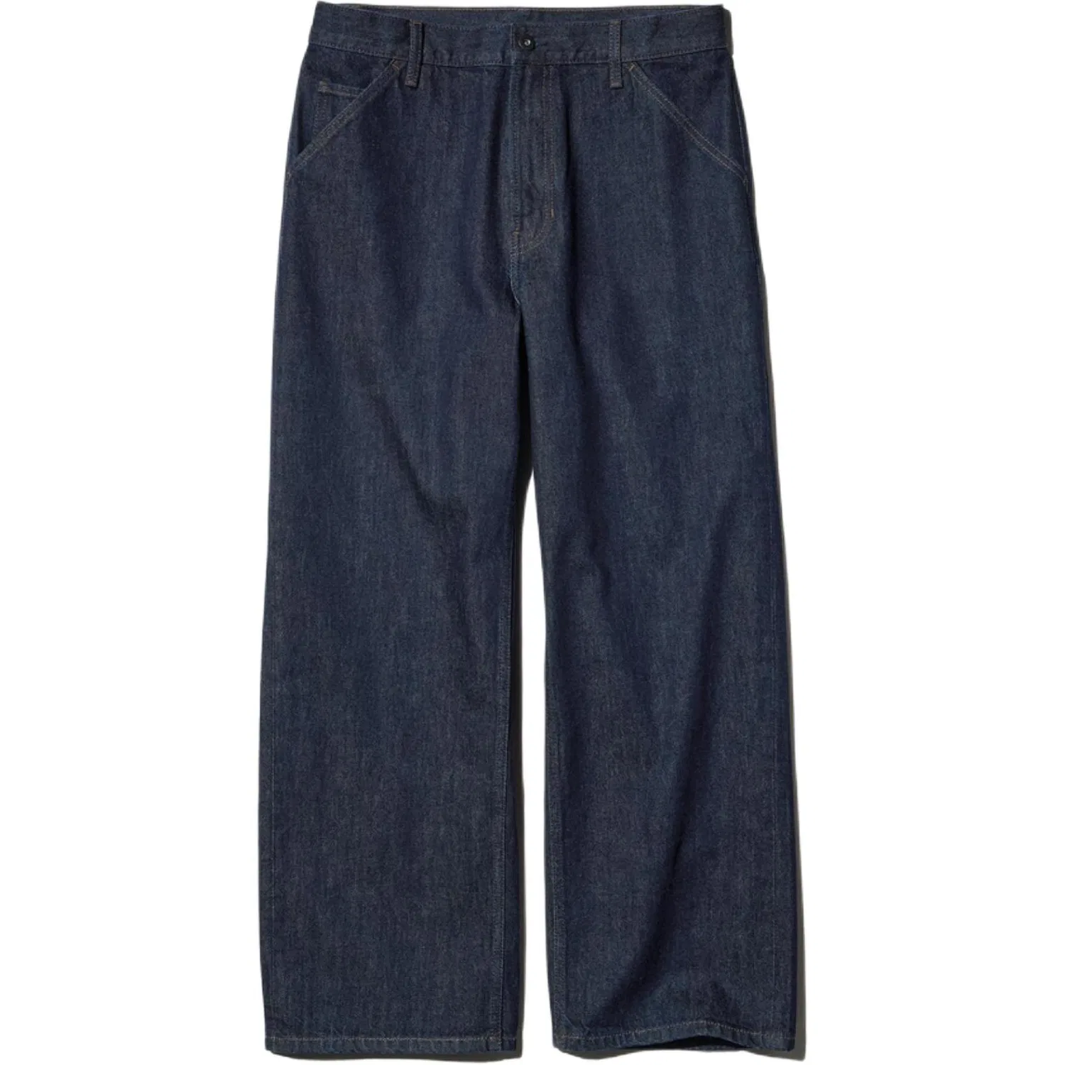 Мужские джинсы прямого кроя Dark Blue UNIQLO