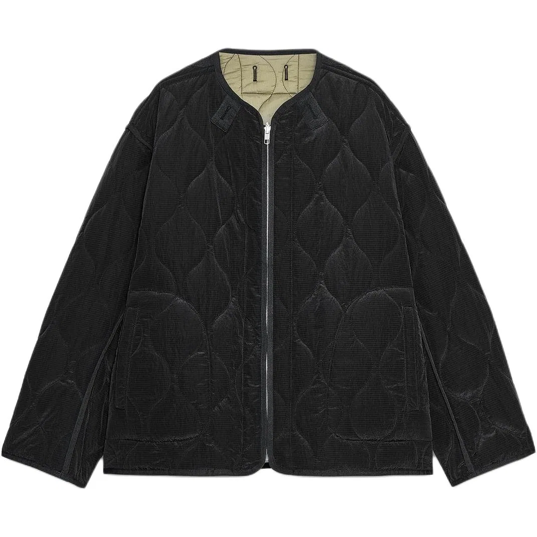 Женская куртка-пуховик с наполнителем ZW Series, ZARA, Black/Green