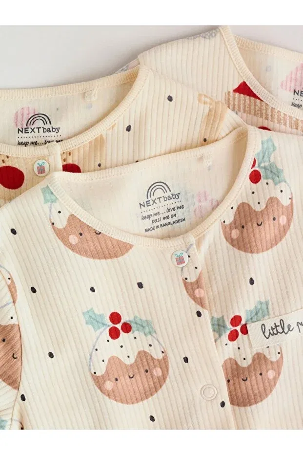 Детский комбинезон из хлопка с принтом Next Baby, Multicolor — фото 4