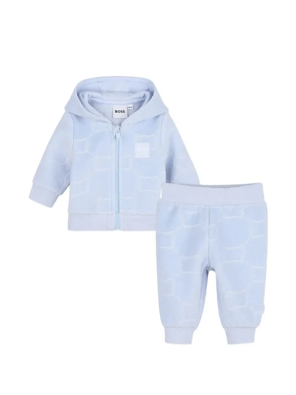 Спортивный костюм с капюшоном и нашивкой-логотипом Boss Kidswear, синий