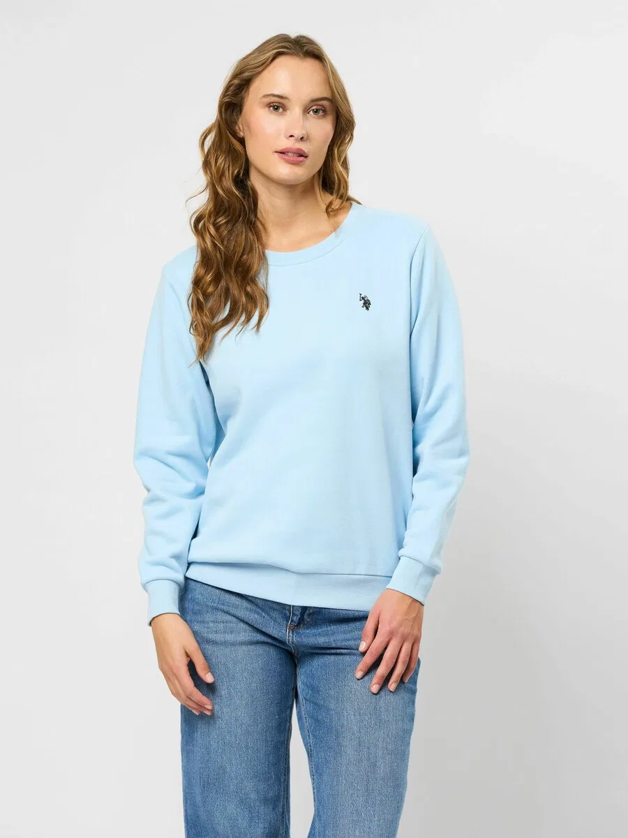 Толстовка U.S. Polo Assn. 'UWHelen' светло-голубого цвета — фото 3