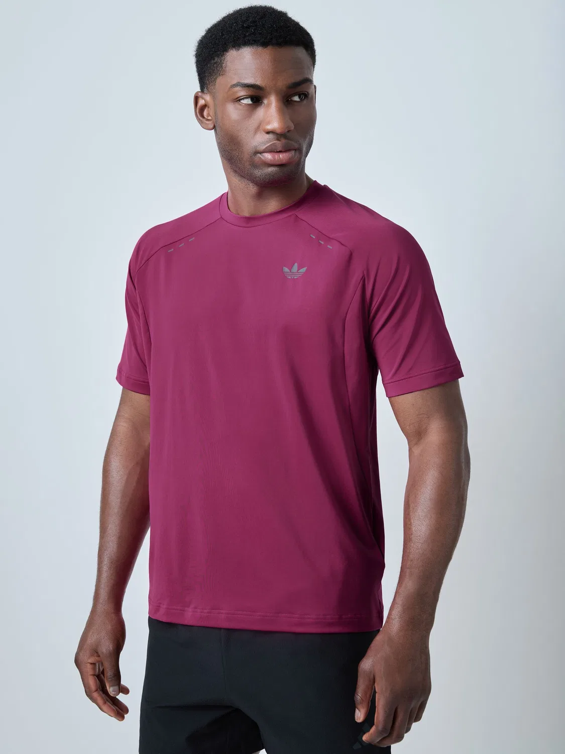 Футболка Tech Trefoil Essentials, adidas Originals, фиолетовый