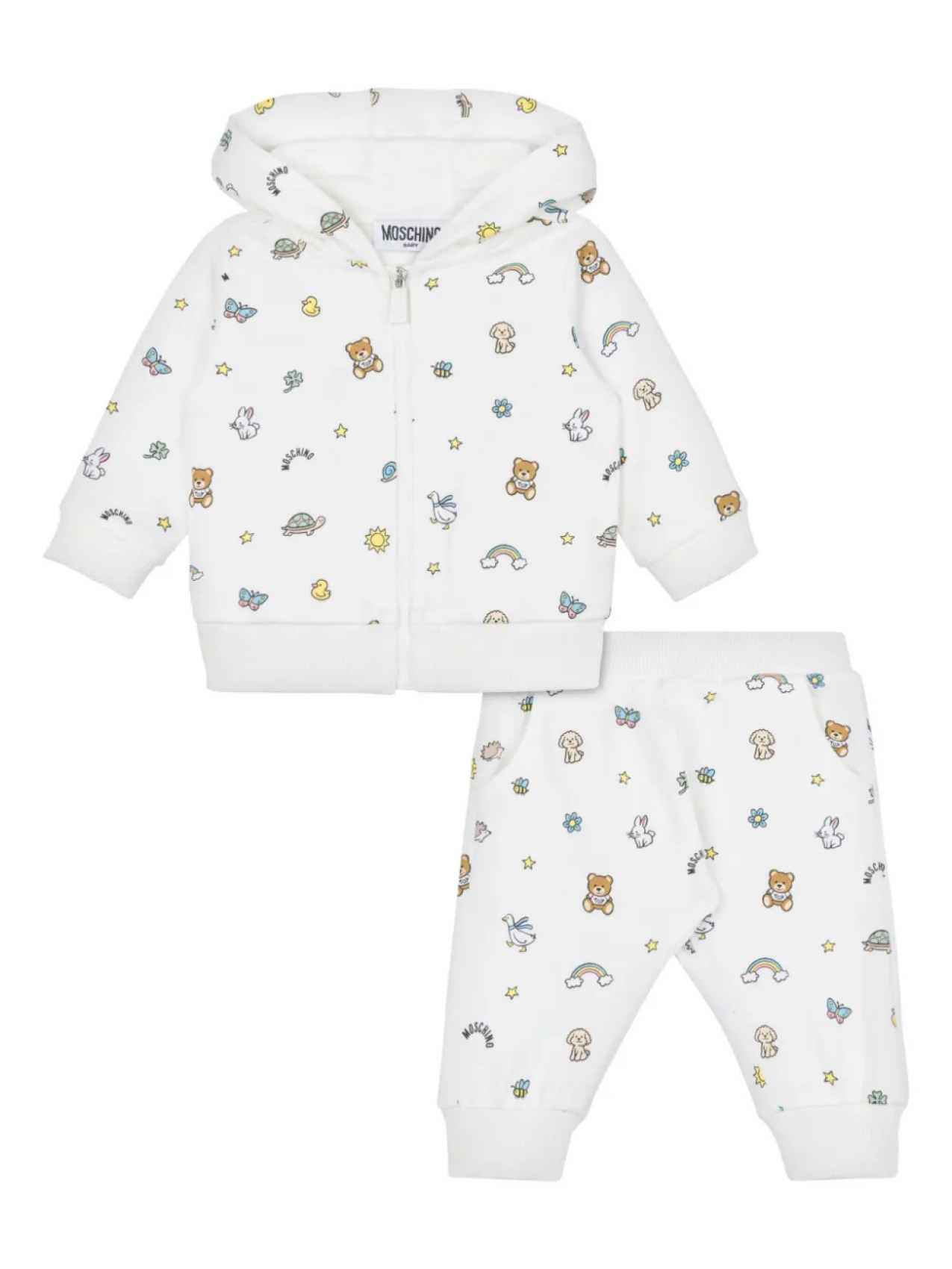 

Moschino Kids спортивный костюм Teddy Bear, белый