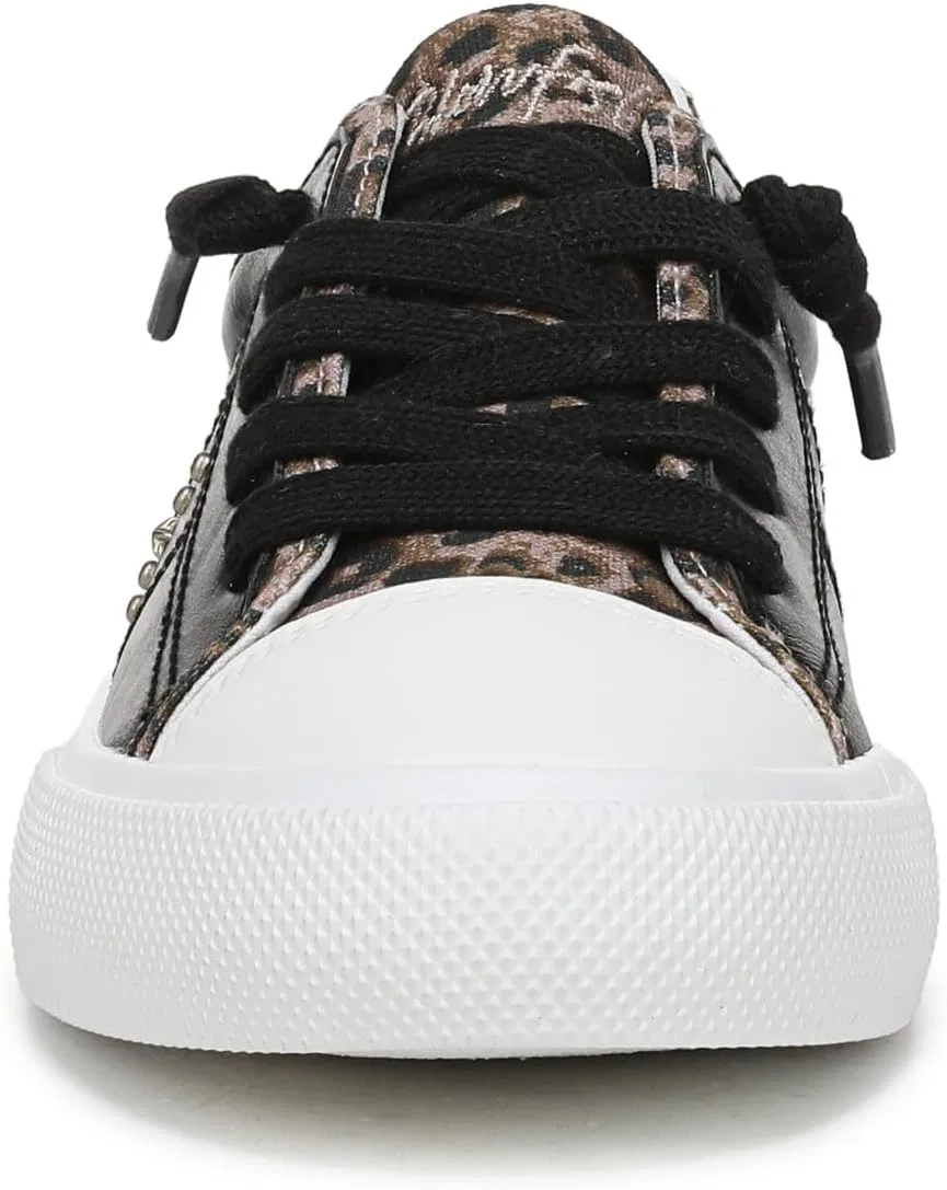 Детские кроссовки для девочек Vibe-k Blowfish Malibu, Black/Leopard Faux Leather — фото 2