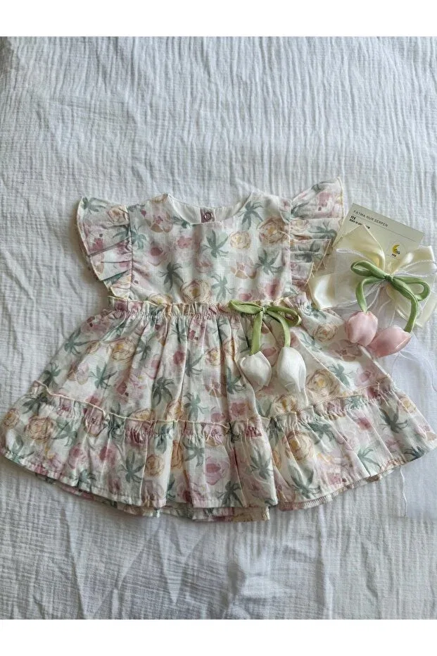 Детское платье для девочек с принтом Bobby Baby, Pink