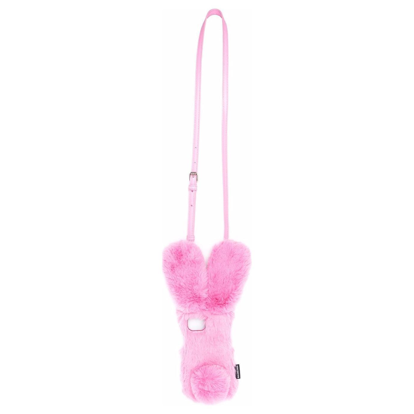 

Полиэстер, аксессуары для телефона из телячьей кожи женские розовые Balenciaga, розовый