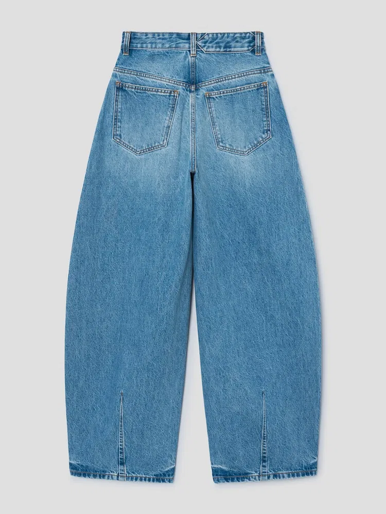 Джинсы высокие Ovalo JACQUEMUS, Blue — фото 2