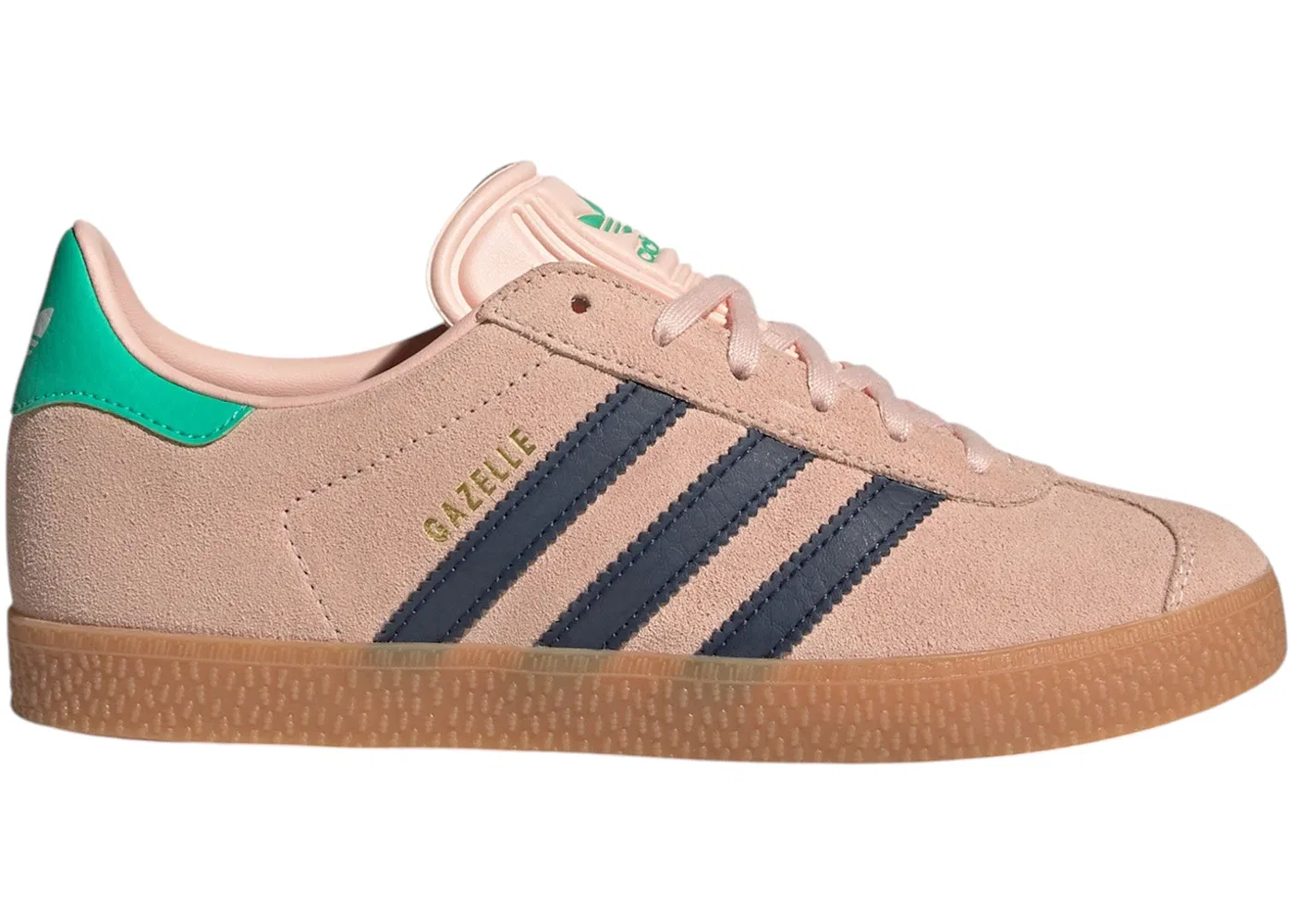 Детские кроссовки Lifestyle Adidas Gazelle, Blush Pink/Night Indigo/Hi-Res Green