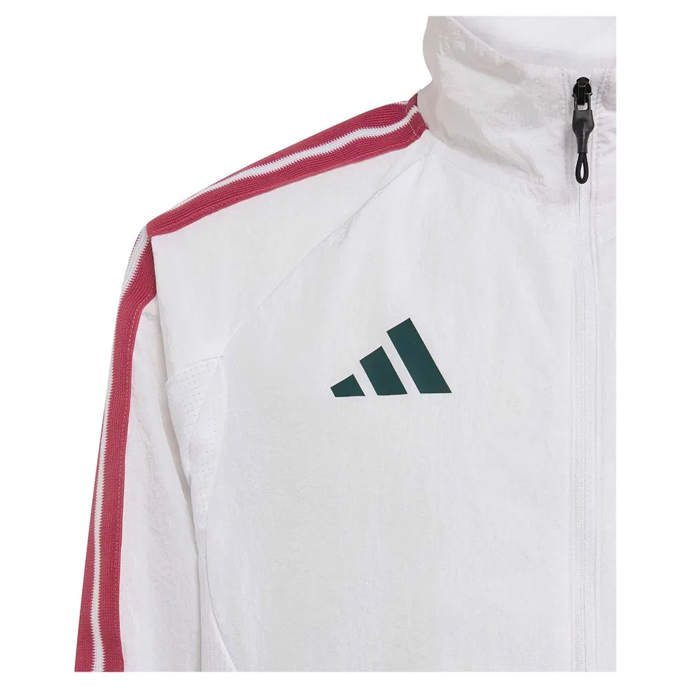 Детская куртка для мальчиков с воротником-стойкой Real Madrid Home Anthem Adidas, White — фото 3