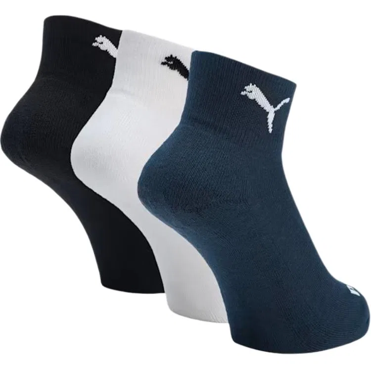 Детские носки-слипоны Marine Blue+White+Black 3 Pack PUMA — фото 3