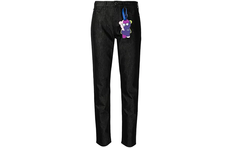 Женские джинсы прямого кроя EMPORIO ARMANI, Черный