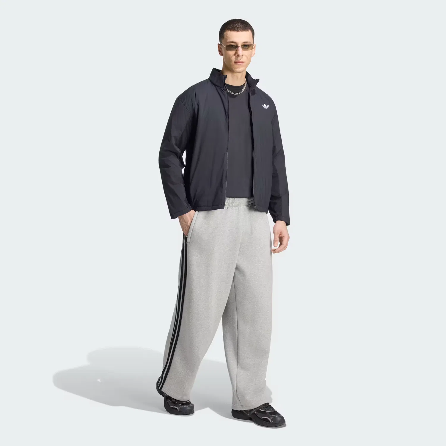 Мужская утепленная куртка 3-Stripes Adidas Originals, черный — фото 3