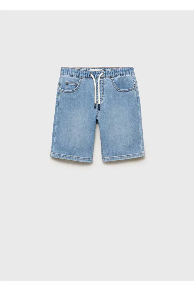Детские шорты для мальчиков джинсовые Mango Kids, Dull Blue