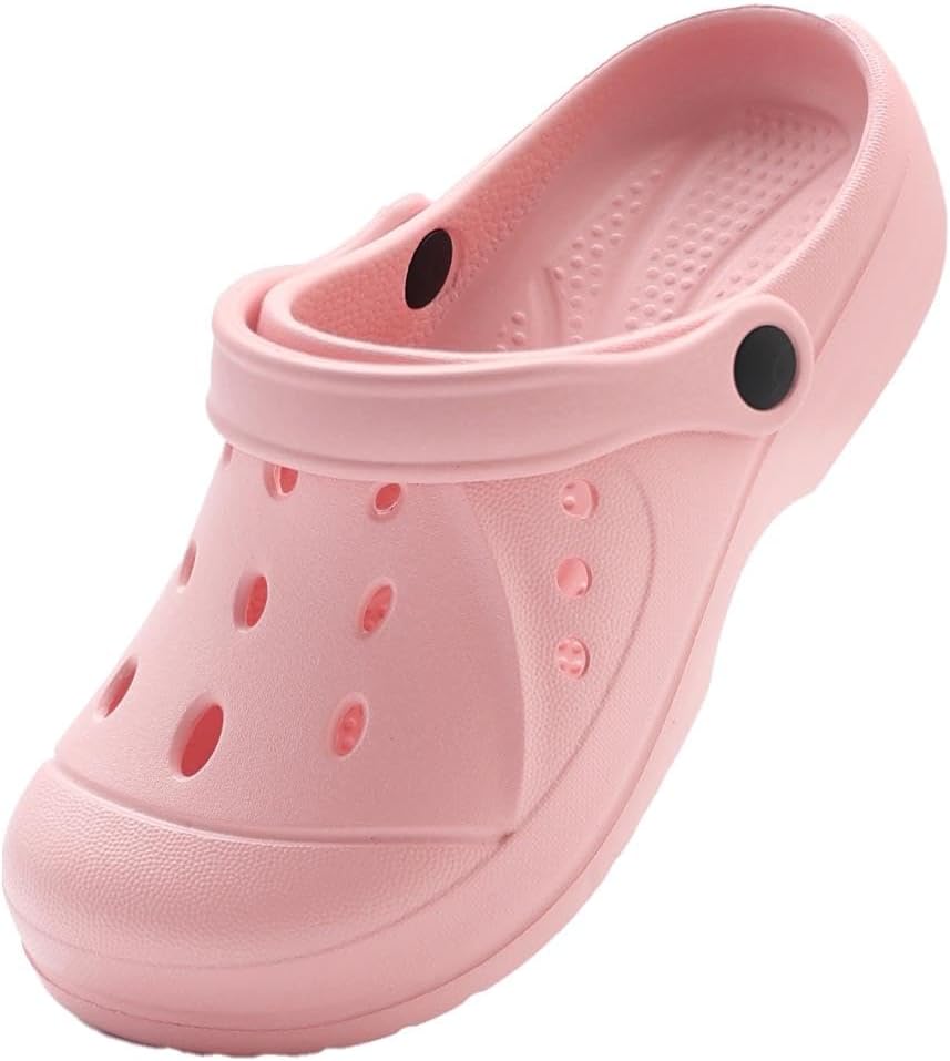 

Мужские и женские садовые сабо с поддержкой свода стопы, удобные сандалии без застежек Steplink, розовый